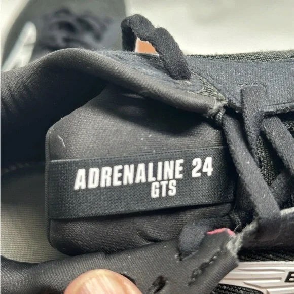 Brooks Adrenaline GTS 24 Size 8.5 Med Running Shoe Black White - Picture 4 of 6